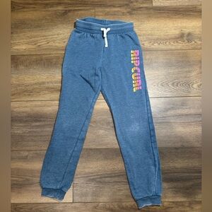 Rip Curl Joggers with Rainbow Lettering - Girls 12/medium